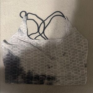 SHEIN Curve Light Gray Textured Top